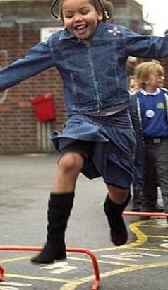 girl in playground